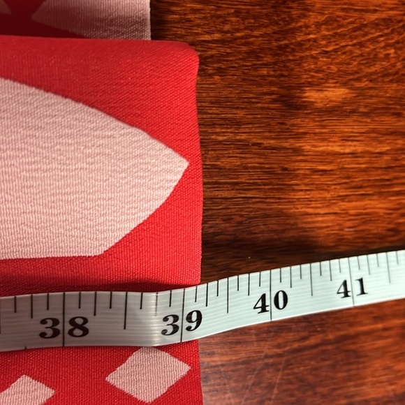 Just Taylor Womens Dress 12 Red White Fit & Flare Sleeveless Zip Back Pleats EUC - Picture 14 of 15